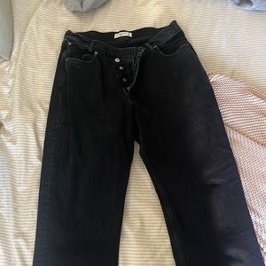 Abercrombie and Fitch, Dad High Rise Black Jeans
